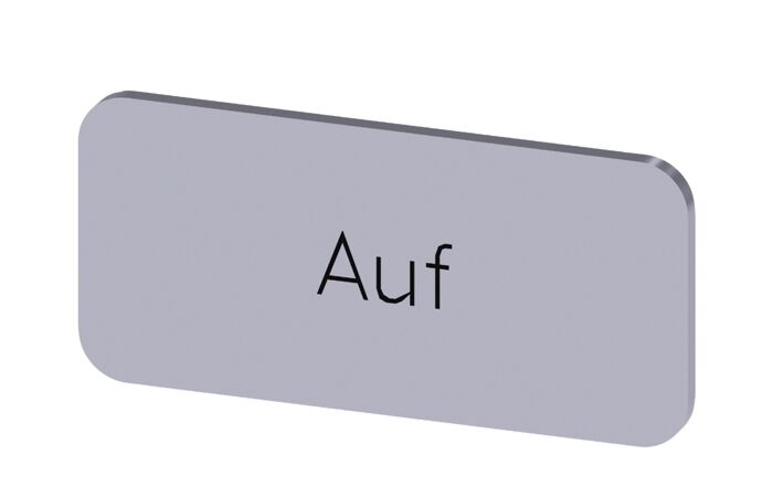 SIEMENS Štítek popisný 12,5 x 27 mm, štítek stříbrný, popisek AUF