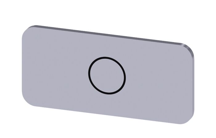 SIEMENS Štítek popisný 12,5 x 27 mm, štítek stříbrný, symbol: O*