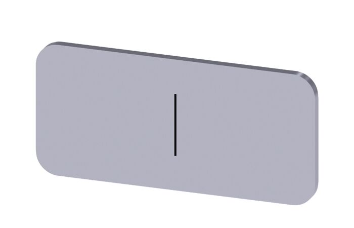 SIEMENS Štítek popisný 12,5 x 27 mm, štítek stříbrný, symbol: I*