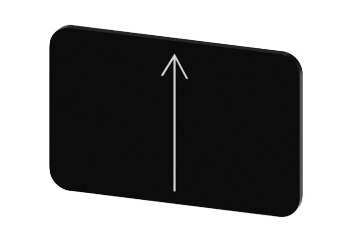 SIEMENS Štítek popisný 17,5 x 27 mm, štítek černý, symbol: směr šipky nahoru