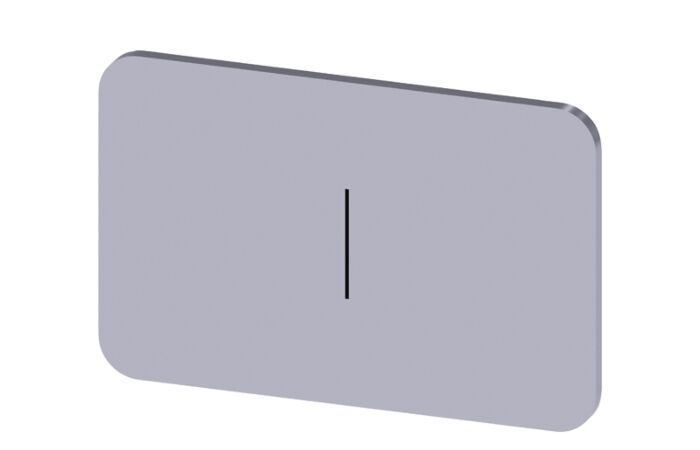 SIEMENS Štítek popisný 17,5 x 27 mm, štítek stříbrný, symbol: I*