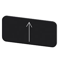 SIEMENS Štítek popisný 12,5 x 27 mm, štítek černý, symbol: směr šipky nahoru