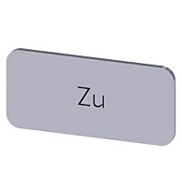 SIEMENS Štítek popisný 12,5 x 27 mm, štítek stříbrný, popisek ZU
