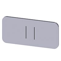 SIEMENS Štítek popisný 12,5 x 27 mm, štítek stříbrný, symbol: II*