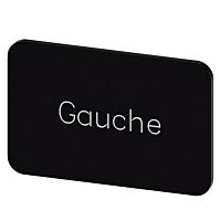 SIEMENS Štítek popisný 17,5 x 27 mm, štítek černý, popisek GAUCHE