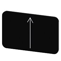 SIEMENS Štítek popisný 17,5 x 27 mm, štítek černý, symbol: směr šipky nahoru