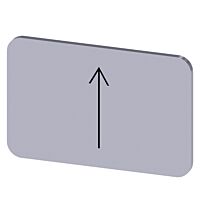 SIEMENS Štítek popisný 17,5 x 27 mm, štítek stříbrný, symbol: směr šipky nahoru