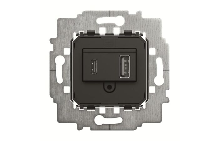 ABB Zásuvka 6475 U-500-101 2x USB nabíjecí (USB-A + USB-C)