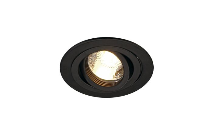 NEW TRIA kruhova downlight matna cerna 230V GU10 50W