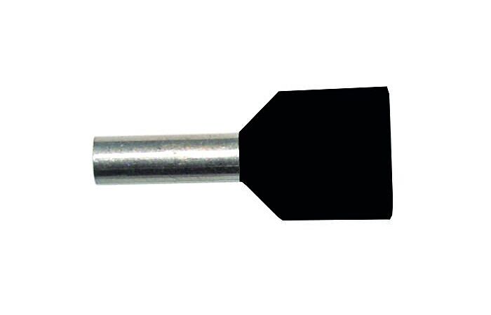 PROTEC Dutinka PAEH  1,5/ 8mm lisovací černá dvojitá