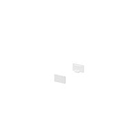 GRAZIA 10 koncová krytka pro nástavbový profil GRAZIA plochý, 2 ks, ploché provedení, bílá
