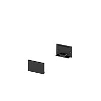 GRAZIA 20 koncová krytka pro nástavbový profil GRAZIA plochý, 2 ks, ploché provedení, černá
