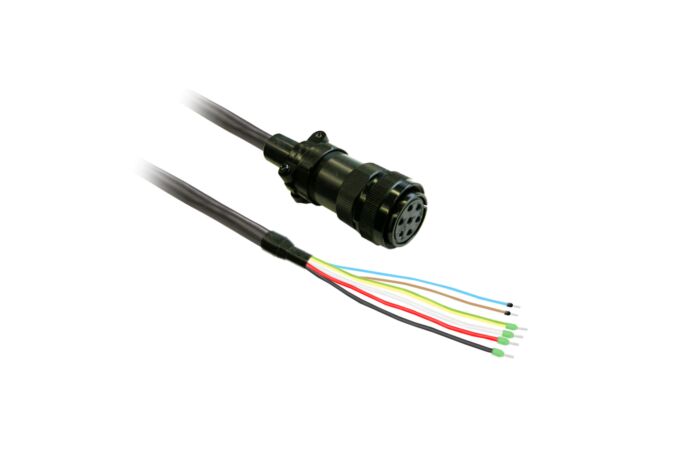 SCHNEIDER Silový kabel 3m stíněný 6mm², BCH2 brake MIL přip.