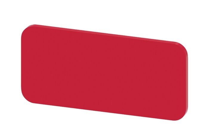 SIEMENS Štítek popisný 12,5 x 27 mm, štítek červený, bez nápisu