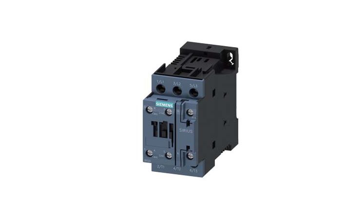 SIEMENS Stykač AC-3, 12A/5,5 kW/400V, 3pólový, DC 24V, 1 NO + 1 NC, šroubová svorka