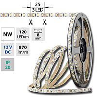 MCLED Pásek LED SMD3528 9,6W/m 12V IP20 5m