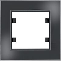 HAGER Rámeček LUMINA Passion WL9011 1násobný černé sklo