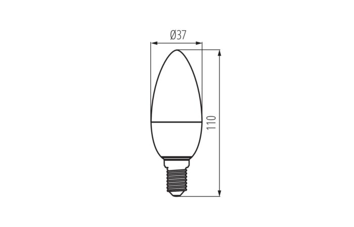 KANLUX Žárovka LED 7,5W-60 E14 2700K 280°