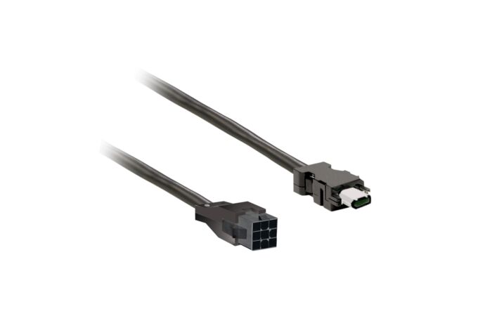 SCHNEIDER Silový kabel 1,5m stíněný 0,82mm², BCH2 free leads