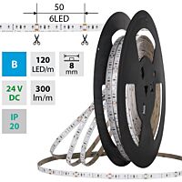 MCLED Pásek LED SMD2835 B, 120LED/m, 9,6W/m, DC 24V, 300lm/m, IP20, 8mm, 50m