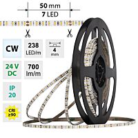LED pásek SMD2216 CW, 238LED/m, 7,2W/m,