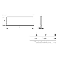 SOVERT Panel LED CLEVER-L 41W 4592lm 4000K MPR 120x30 IP40