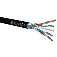 SOLARIX Kabel FTP 4x2x0,5 CAT6 PE venkovní (balení 500m/cívka)