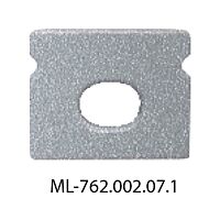 MCLED Koncovka s otvorem pro PT, stříbrná barva, 1 ks