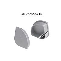 MCLED Koncovka pro RL2 bez otvoru stříbrná