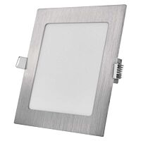 EMOS Panel LED 12,5W 1050LM podhledové 175x175mm IP20 stříbrná