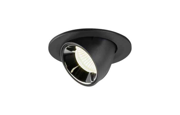 SLV Svítidlo LED NUMINOS® GIMBLE S 8,6W 750lm 4000K 55° zápustné IP20 černá/chrom