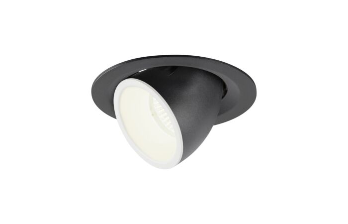 SLV Svítidlo LED NUMINOS® GIMBLE M 17,5W 1750lm 4000K 55° zápustné IP20 černá/bílá