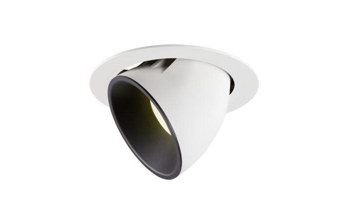 NUMINOS® GIMBLE XL, zápustné stropní svítidlo bílé/černé 4000 K 20°