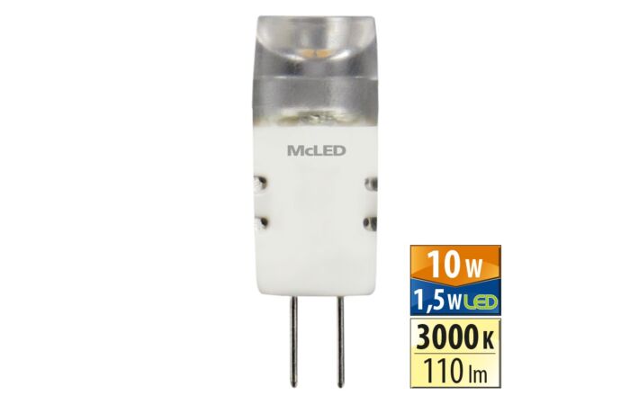 MCLED Žárovka LED 1,5W-10 G4 3000K 180°