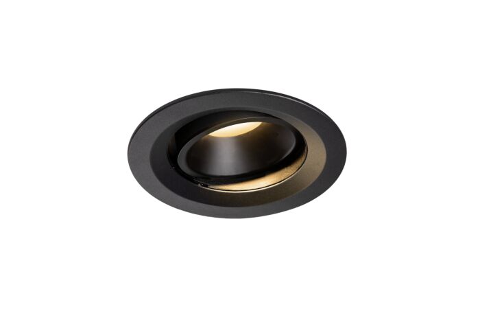 NUMINOS® MOVE DL M, vnitřní LED zápustné stropní svítidlo černá/černá 2700 K 20° otočné a výkyvné