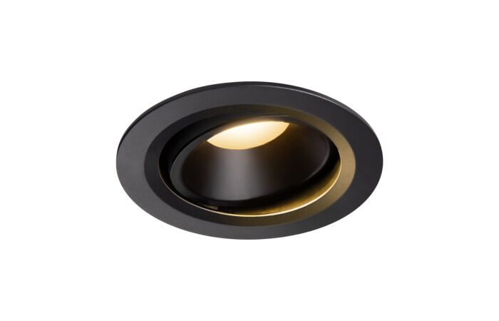 NUMINOS® MOVE DL L, vnitřní LED zápustné stropní svítidlo černá/černá 2700 K 20° otočné a výkyvné