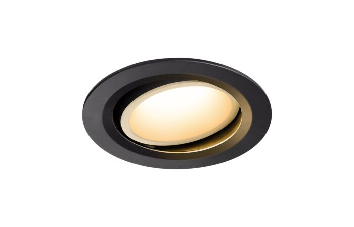 NUMINOS® MOVE DL L, vnitřní LED zápustné stropní svítidlo černá/bílá 2700 K 40° otočné a výkyvné