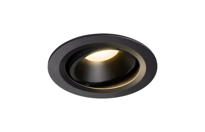 NUMINOS® MOVE DL L, vnitřní LED zápustné stropní svítidlo černá/černá 3000 K 20° otočné a výkyvné