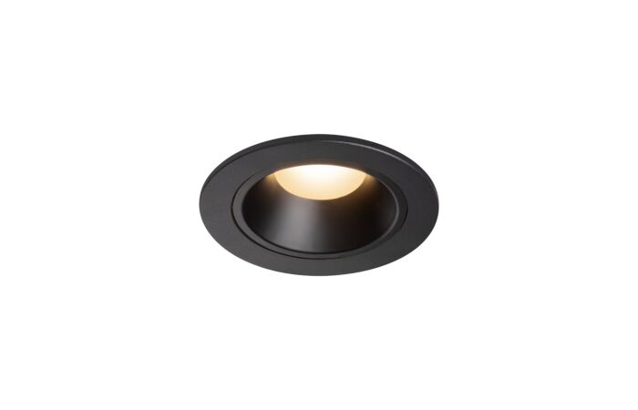 NUMINOS® DL S, vnitřní LED zápustné stropní svítidlo černá/černá 2700 K 20° včetně listových pružin