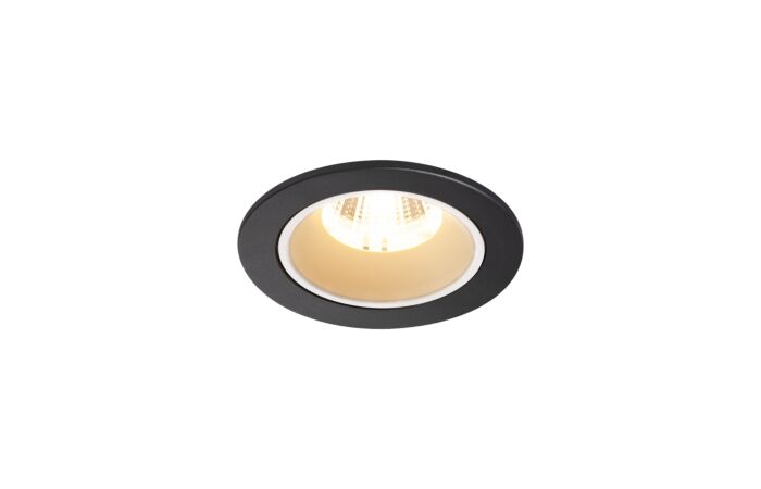 NUMINOS® DL S, vnitřní LED zápustné stropní svítidlo černá/bílá 2700 K 40° včetně listových pružin