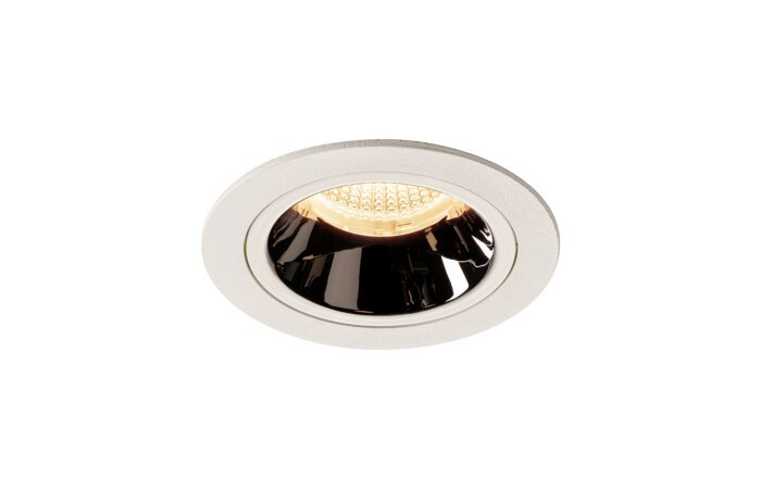 NUMINOS® DL M, vnitřní LED zápustné stropní svítidlo bílá/chrom 2700 K 20°