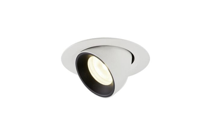 SLV Svítidlo LED NUMINOS® GIMBLE XS 7W 720lm 4000K 20° zápustné IP20 bílá/černá