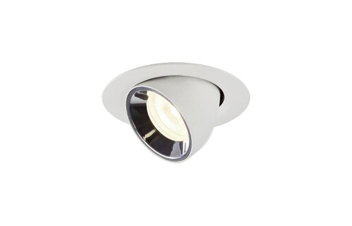 SLV Svítidlo LED NUMINOS® GIMBLE XS 7W 730lm 4000K 40° zápustné IP20 bílá/chrom