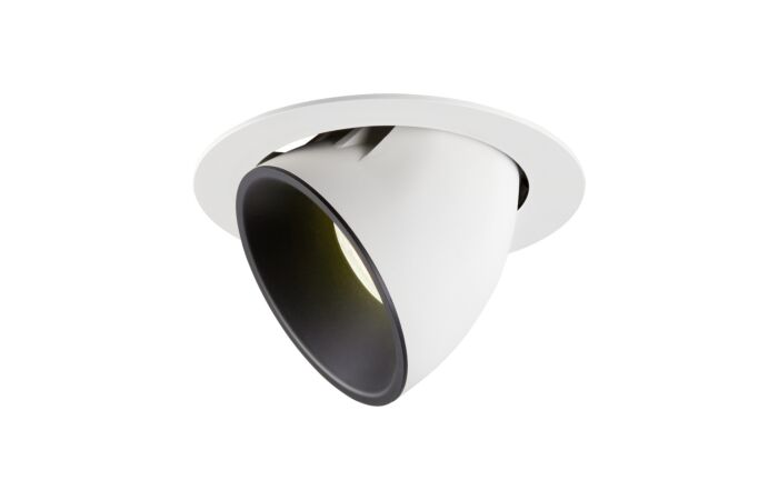 NUMINOS® GIMBLE XL, zápustné stropní svítidlo bílé/černé 4000 K 40°