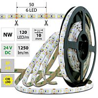 MCLED Pásek LED SMD2835 NW, 120LED/m, 14W/m, 1250lm/m, IP54, DC 24V, 10mm, 5m