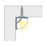 Rohový hliníkový profil RS2 16x16 mm vče