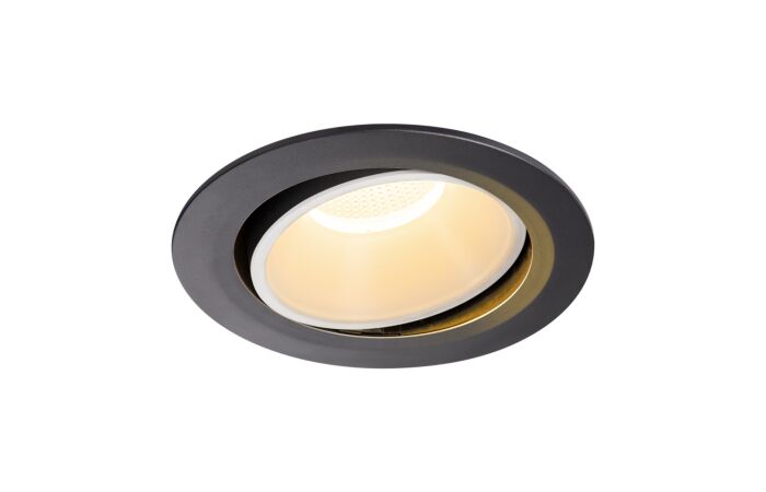 SLV Svítidlo LED NUMINOS® MOVE DL XL, vnitřní  zápustné stropní  černá/bílá 2700 K 20° otočné a výkyvné