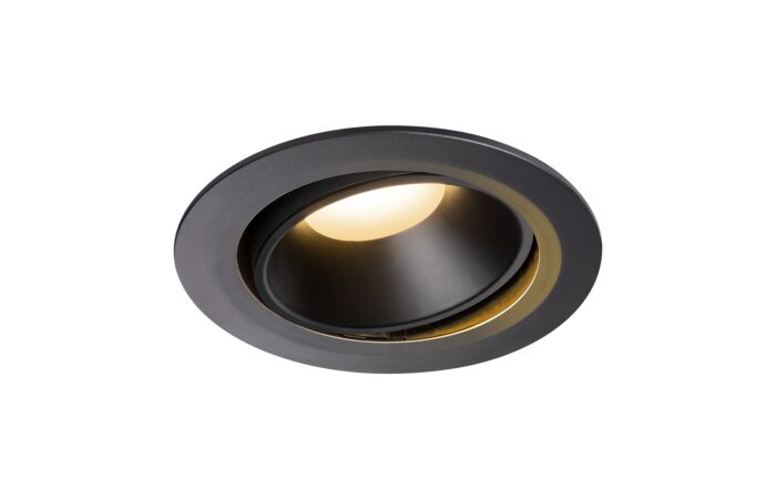 NUMINOS® MOVE DL XL, vnitřní LED zápustné stropní svítidlo černá/černá 2700 K 40° otočné a výkyvné