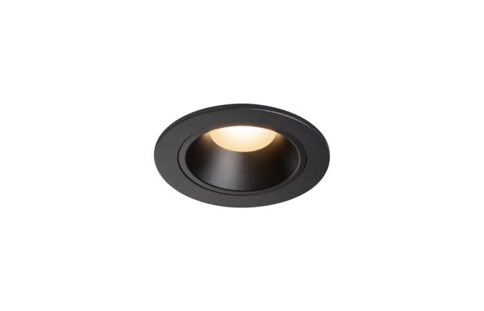 NUMINOS® DL S, vnitřní LED zápustné stropní svítidlo černá/černá 2700 K 20° včetně listových pružin