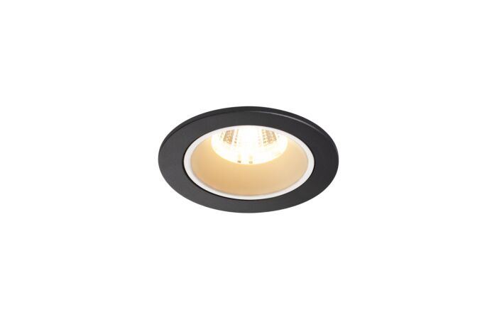 NUMINOS® DL S, vnitřní LED zápustné stropní svítidlo černá/bílá 2700 K 40° včetně listových pružin